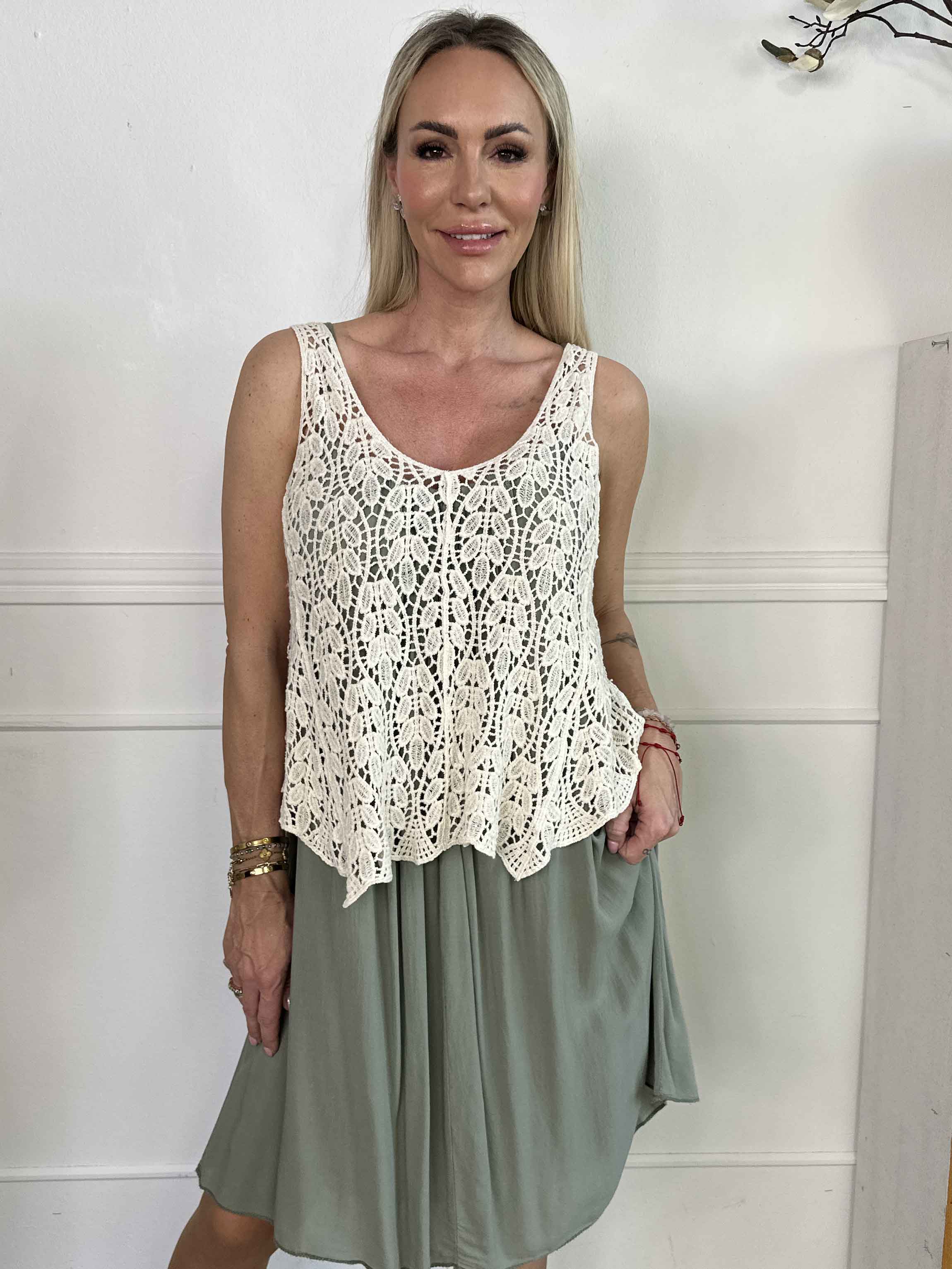 Ida - Söt broderad bomullstopp